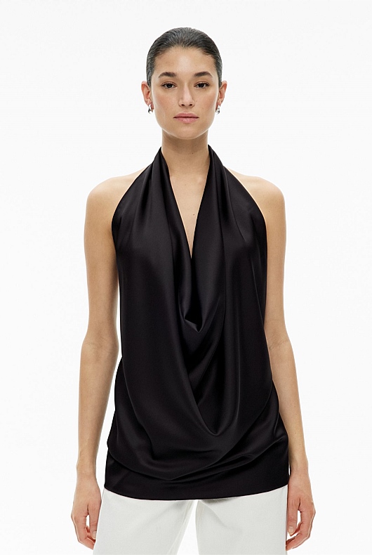Cowl Halter Top