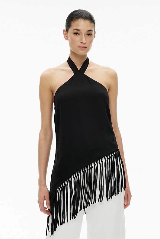 Fringe Halter Top