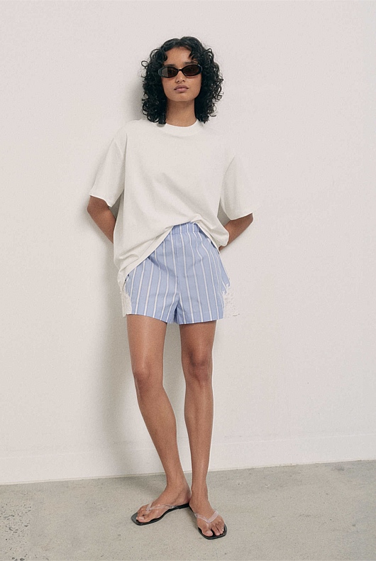 Lace Trim Shorts
