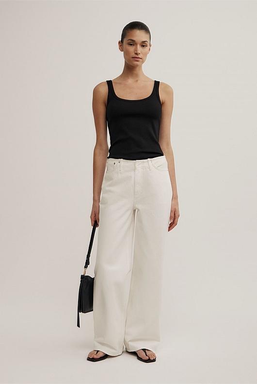 Clean Waist Denim Jeans