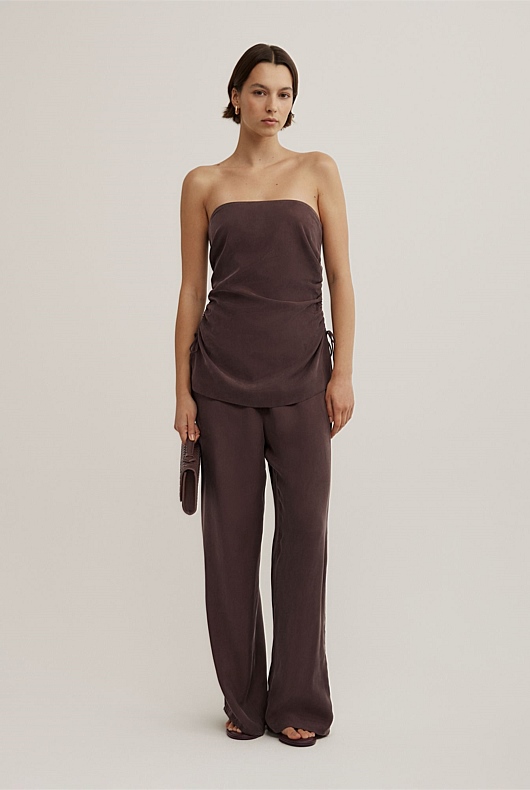 Pull On Cupro Pants
