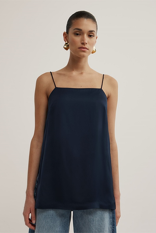 Satin Tunic Top