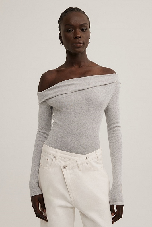 Asymmetric Long Sleeve Top