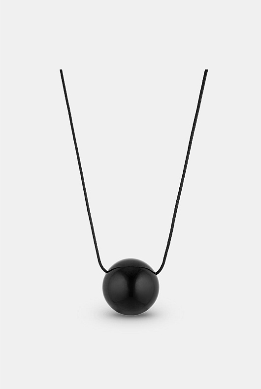 Tribeca Necklace | Black Resin