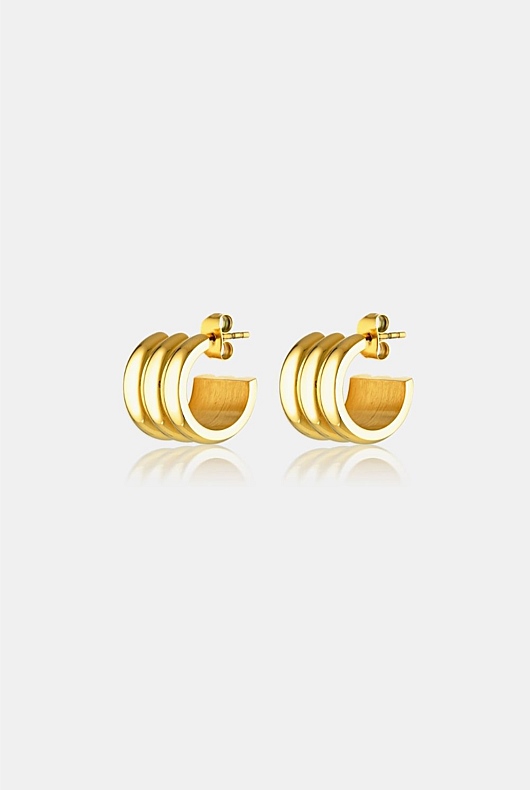 Liv Hoop Earrings | 18k Gold