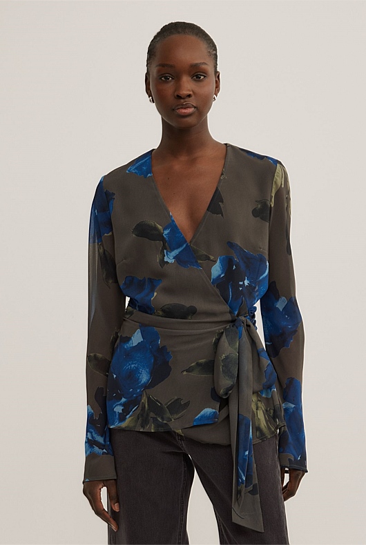 Sheer Wrap Shirt