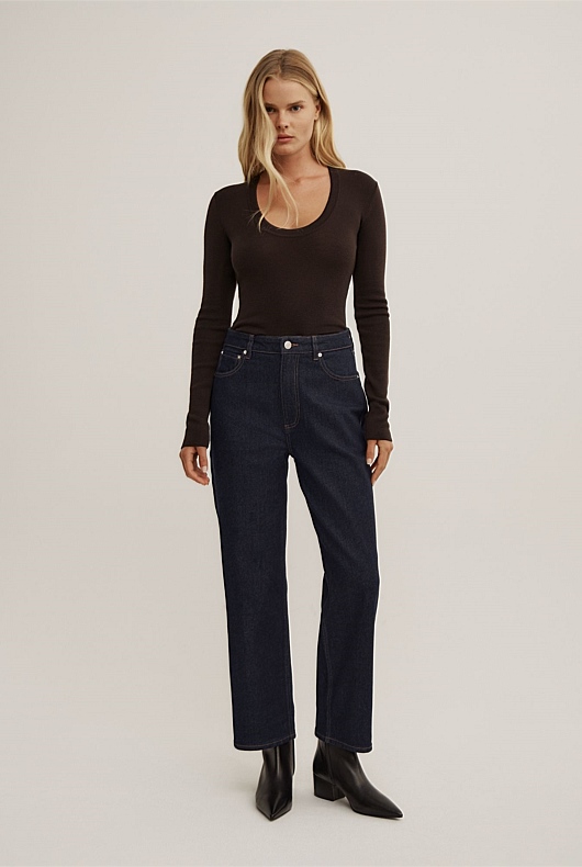 Straight Crop Jeans