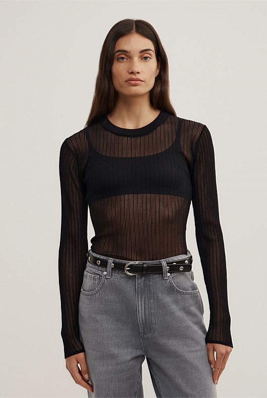Variegated Rib Knit