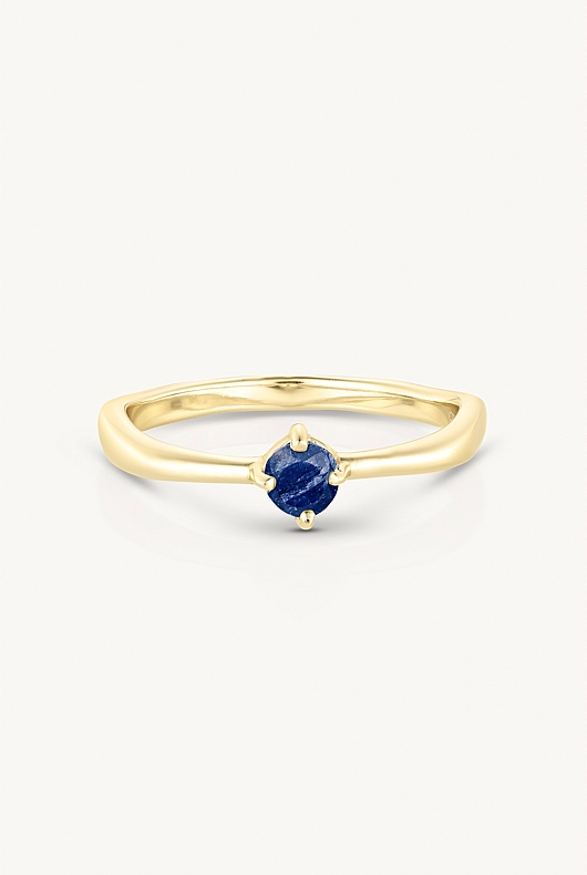 September Sapphire Gold Birthstone Ring
