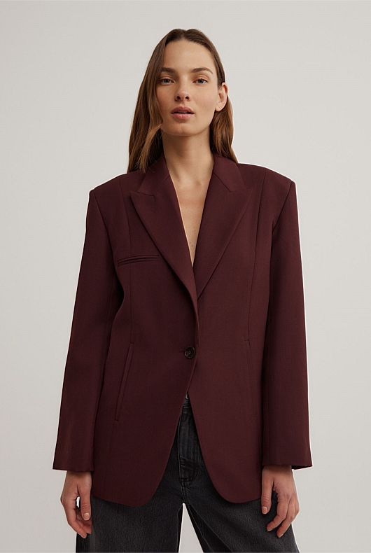 Piped Pocket Blazer