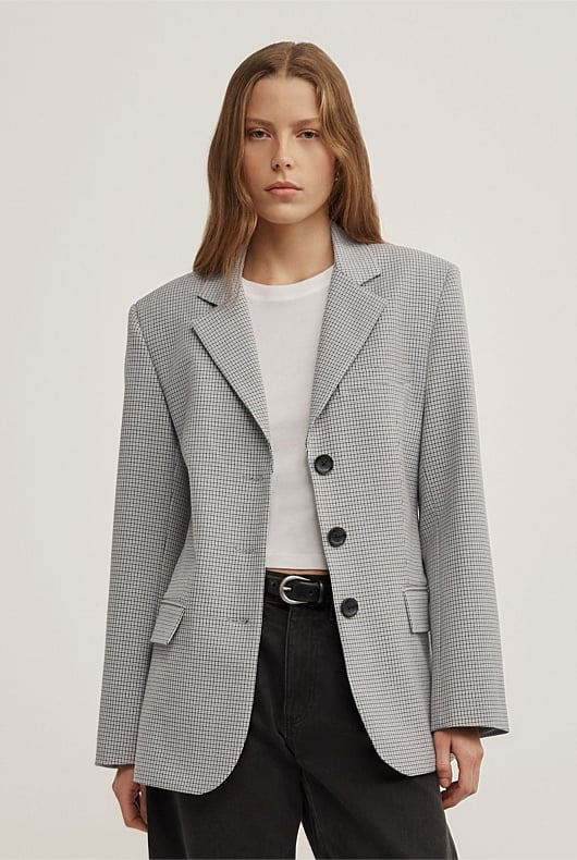 Houndstooth Blazer