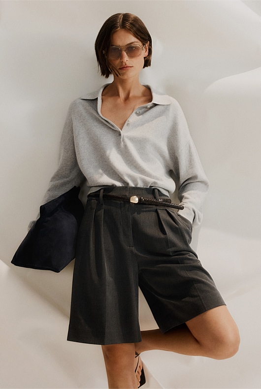 Collared Knit Polo
