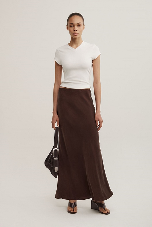 Cupro Slip Skirt