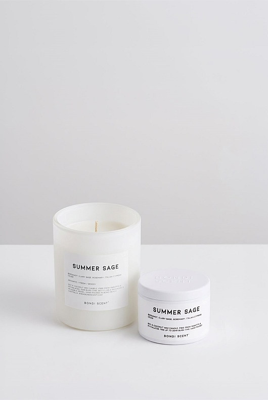 Summer Sage Candle + Travel Tin Bundle