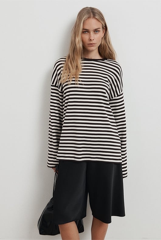 Crew Long Sleeve Stripe T-Shirt