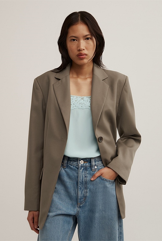 Tab Detail Blazer Tab Detail Blazer