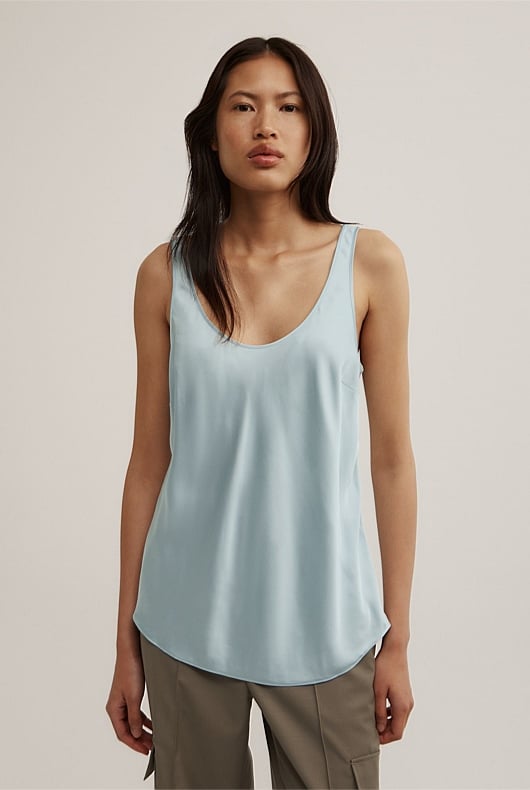 Satin Tank Top Satin Tank Top