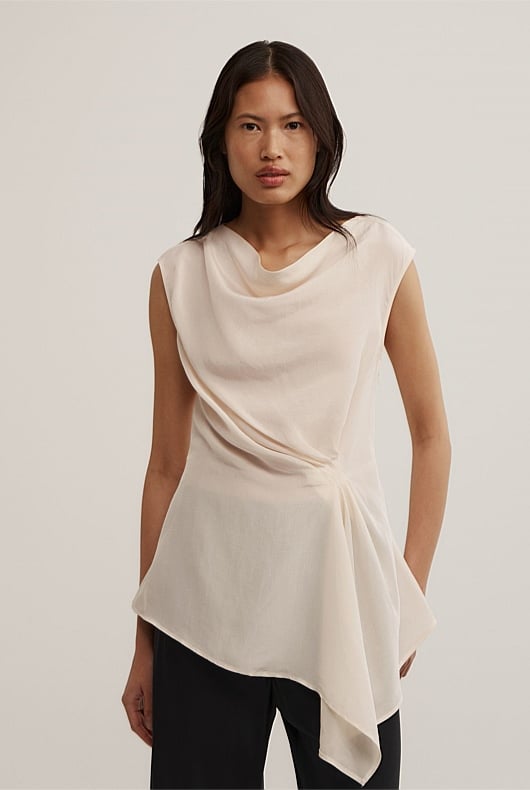 Tuck Drape Shirt