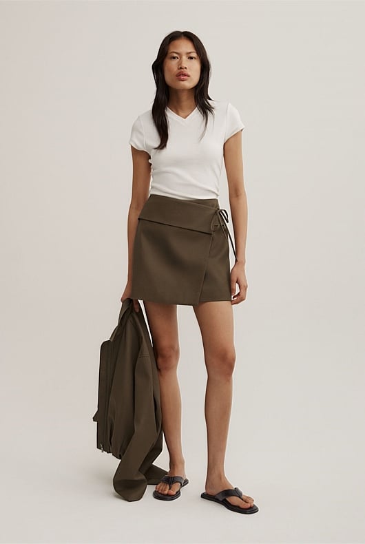 Wrap Tie Skirt