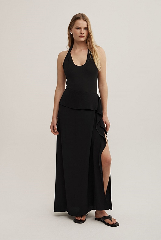 Wrapped Maxi Skirt