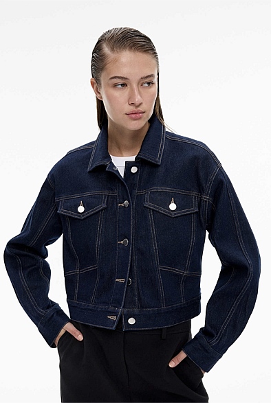 Witchery moss denim hot sale jacket