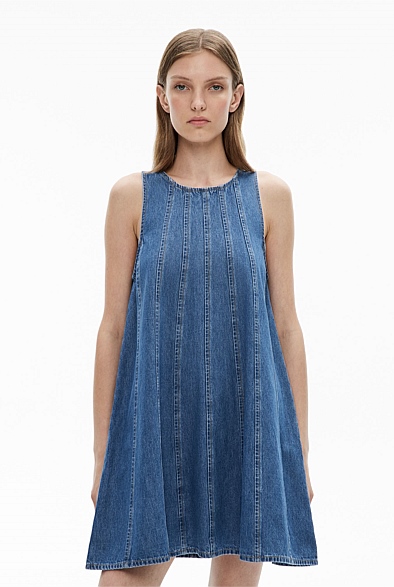 Indigo Denim Swing Dress - Women's Denim Dresses | Witchery Indigo Denim Swing Dress - Women's Denim Dresses | Witchery