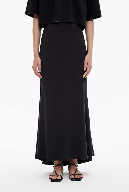 Jersey maxi skirt best sale