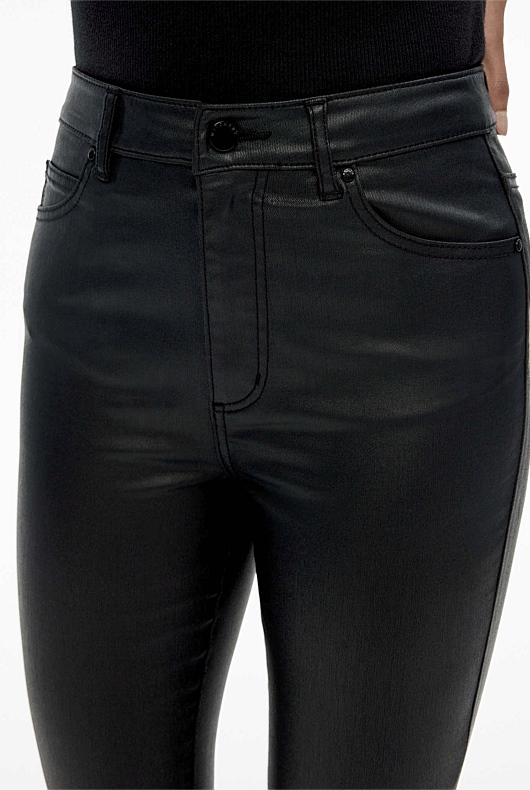 Black-Coated Jeans: The Verdict is In!  Black coated jeans, Womens black  coat, Black coat