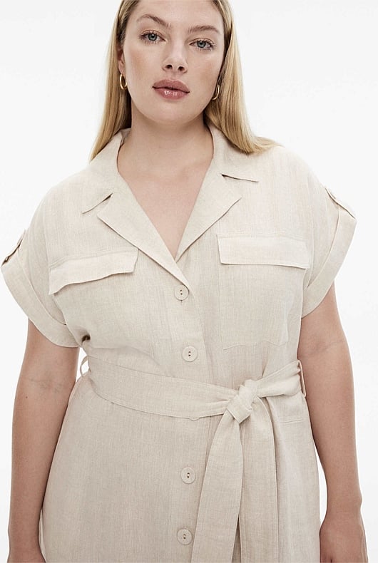 Plus size hotsell utility shirt dress