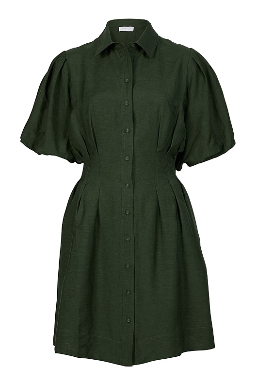 Forest green shop casual dress