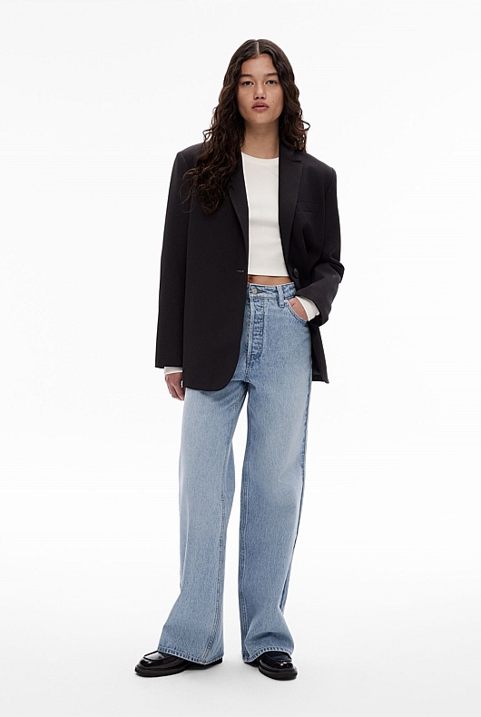 High Rise Wide Leg Jean