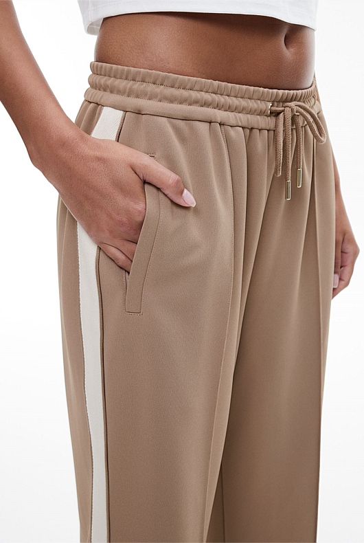 Praline Contrast Trackpant - Women's Straight Leg Pants | Witchery