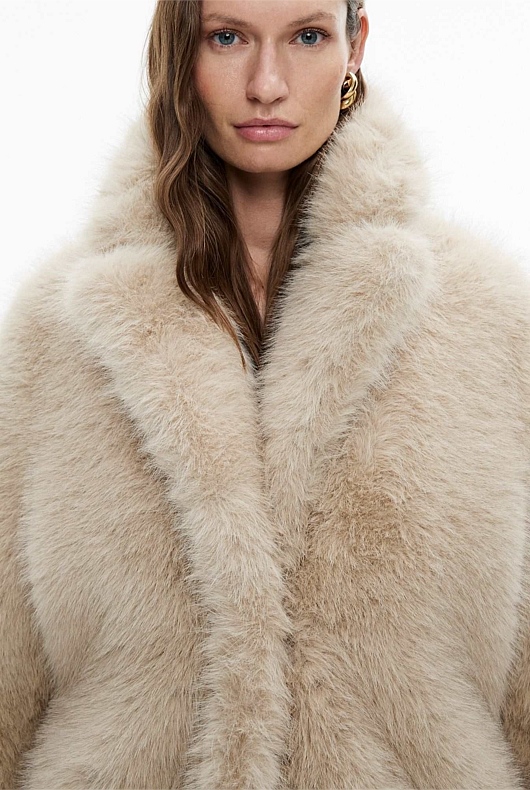 Maxi Faux Fur Coat