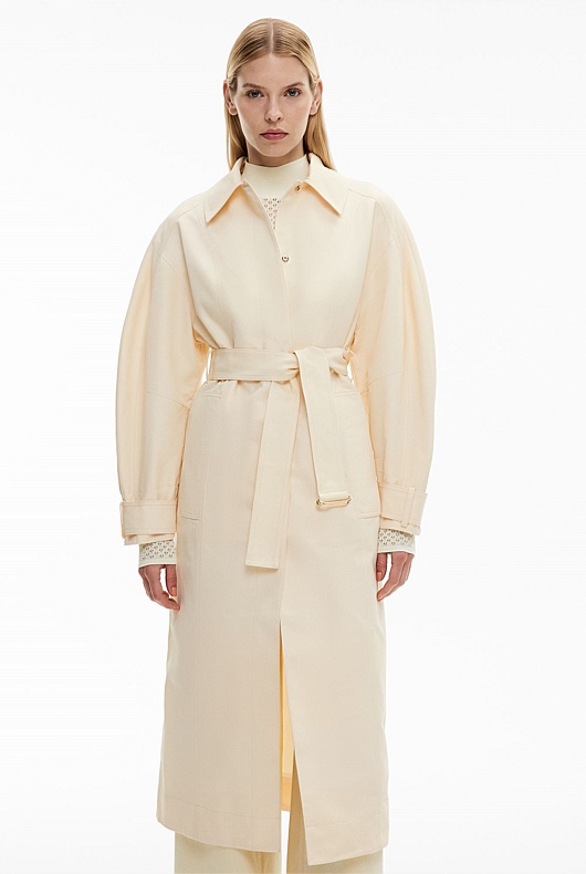 Sculpted Trench Coat