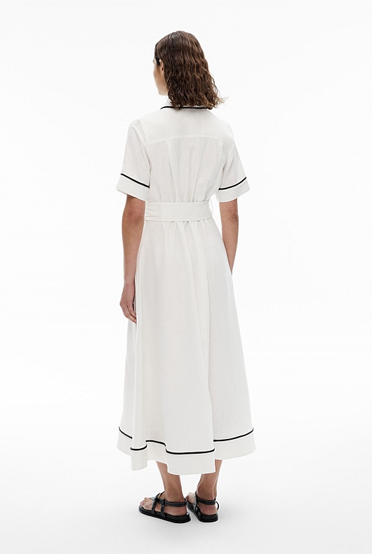 knee length dresses for ladies Same Ruffle Hem Maxi Dress | Cream main image 1