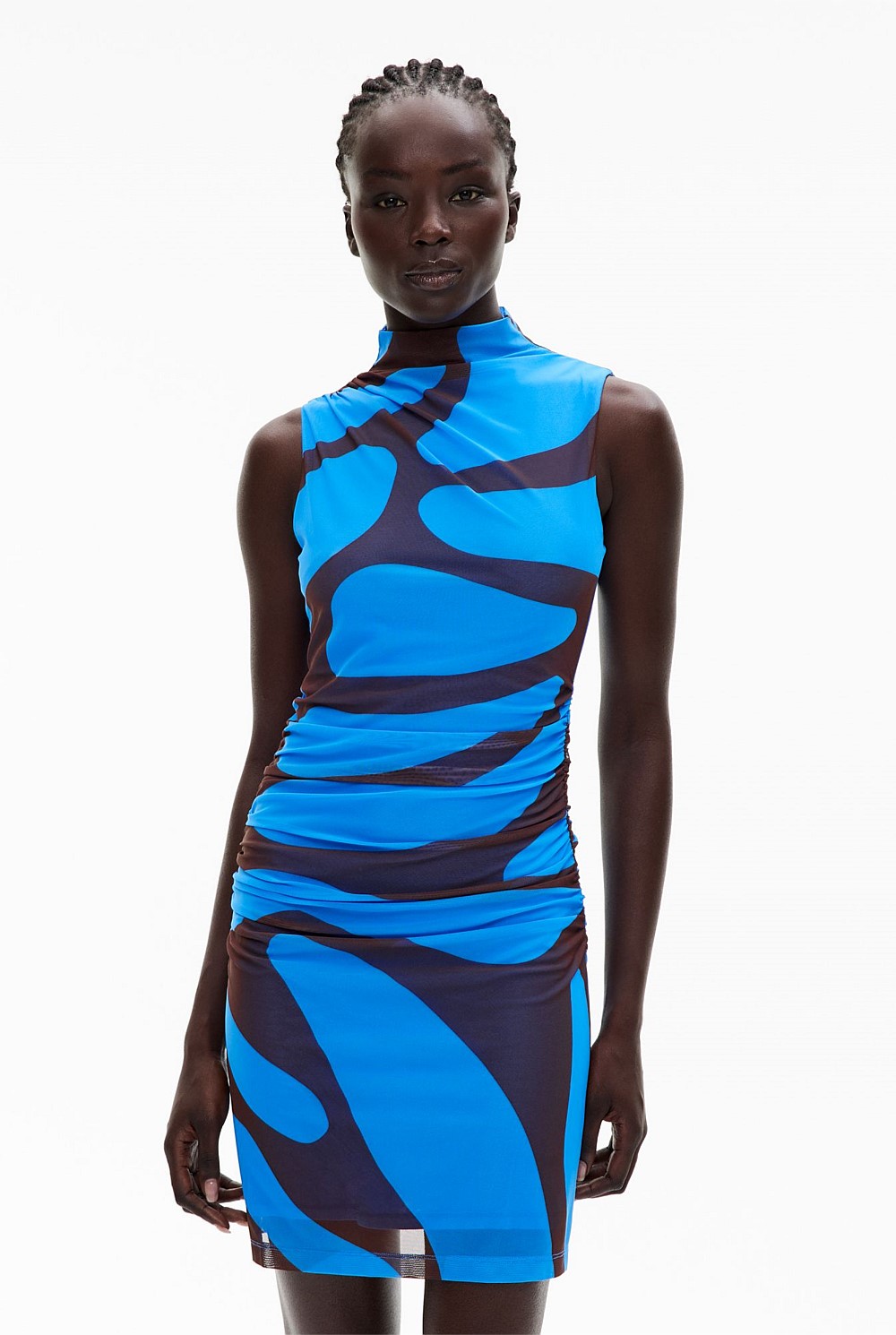 Ameri MEDI ADJUST SHELLY GATHER DRESS MEDI ADJUST SHELLY GATHER