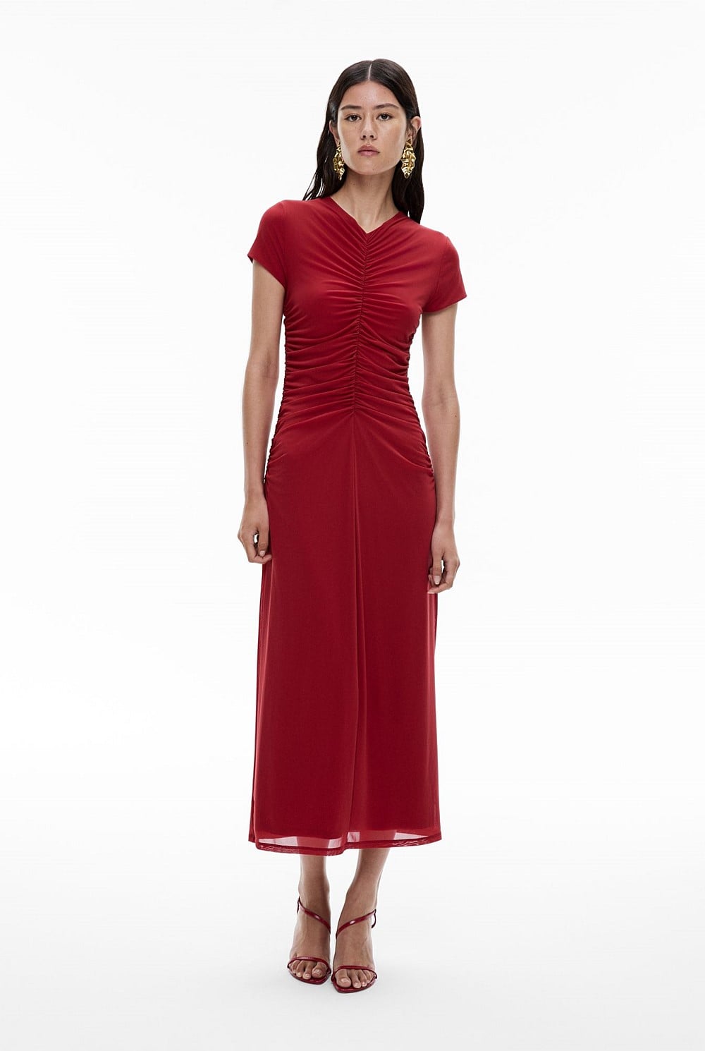 witchery gather mesh dress Witchery Gather Mesh Mini Dress