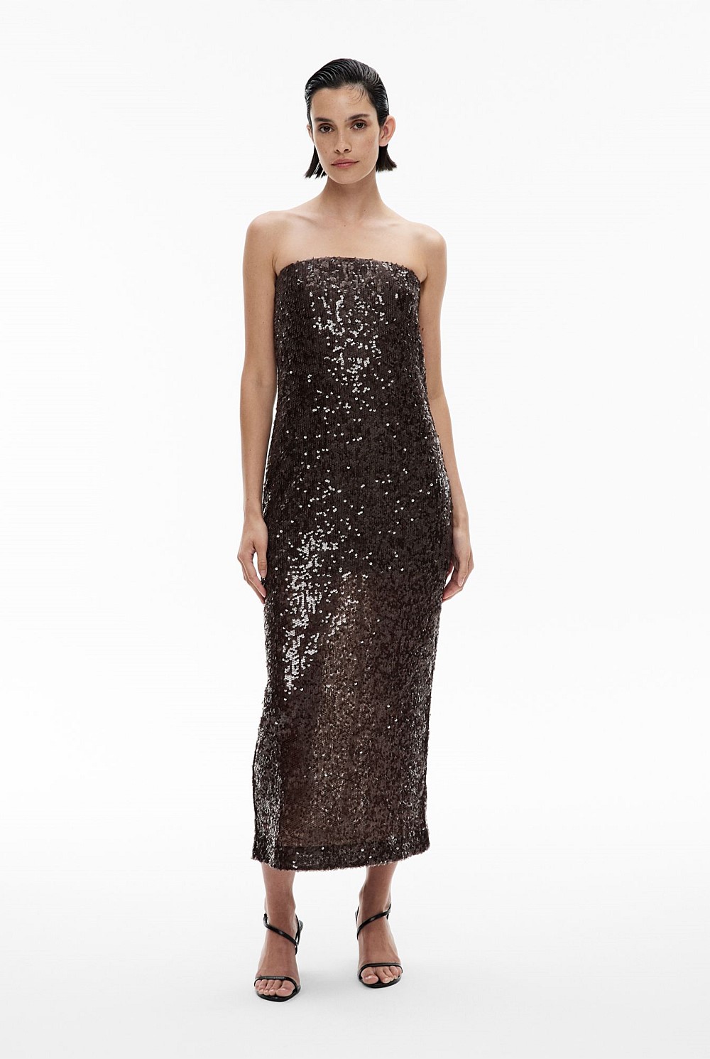 witchery sequin dress Sequin Linen Dress by Witchery Online | THE ICONIC