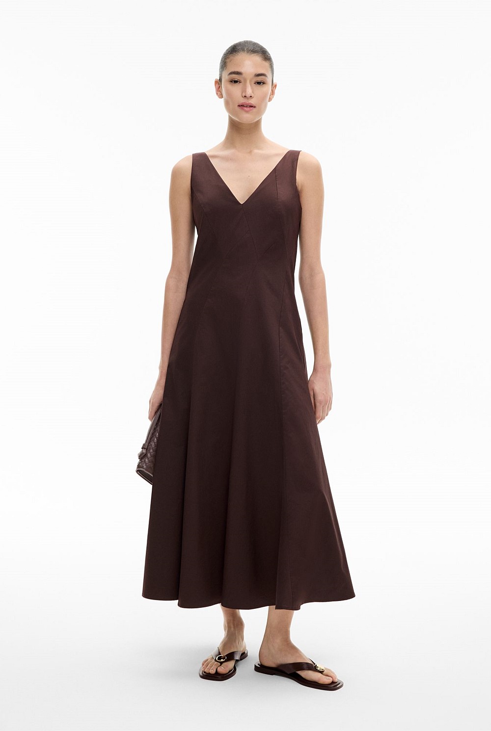 witchery brown dress Everleigh Soft Satin Midaxi Dress Brown | Wedding Guest Dress