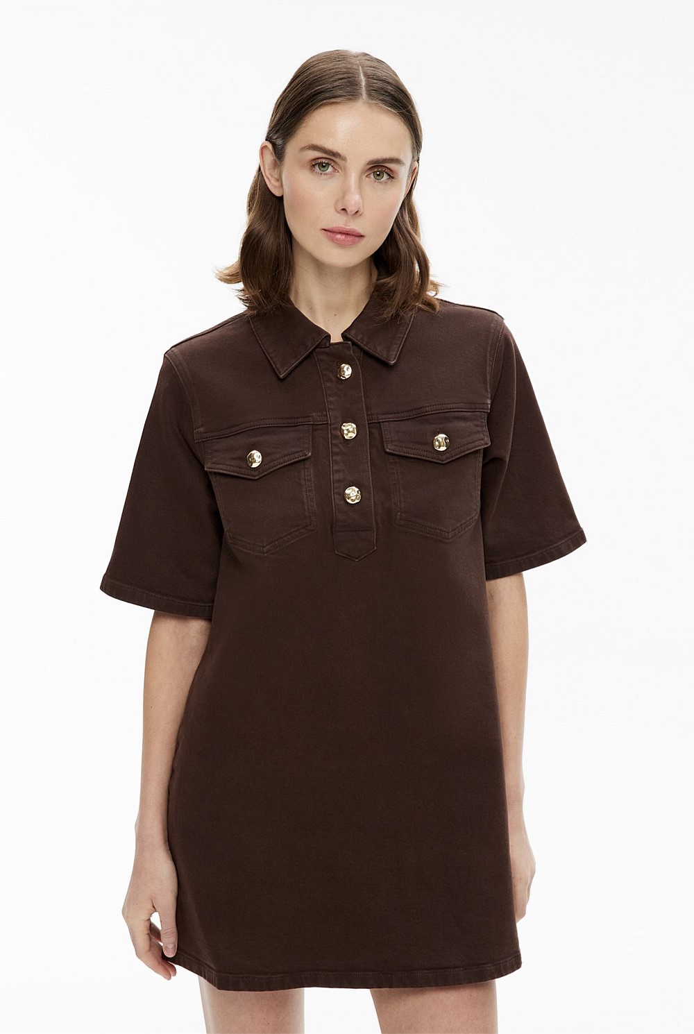 Espresso Denim T-Shirt Dress - Women's Mini Dresses | Witchery