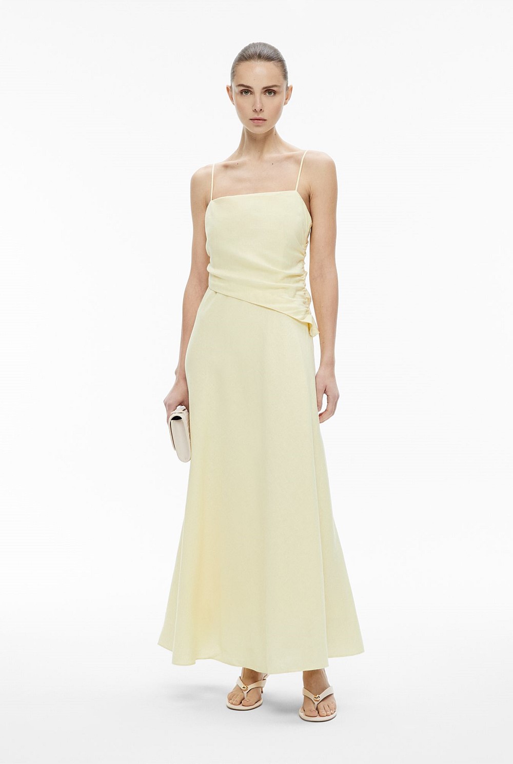 witchery green maxi dress Second-Hand Witchery Versatile Shirred Bodice Tiered Maxi Dress Size 8 –  SwapUp main image 0