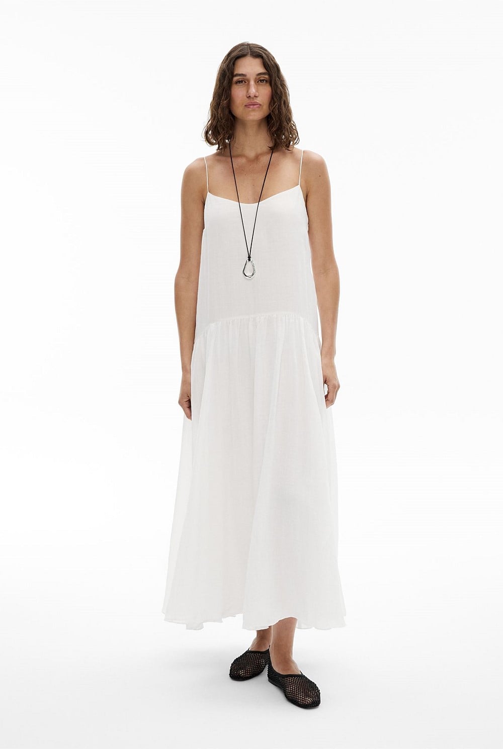 strapless dress liner Mirren Strapless Slinky Maxi Dress - Bronze main image 1