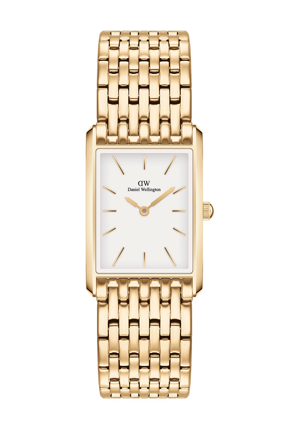 Gold Bound 32x22 9-link G White Watch - Women's Daniel Wellington