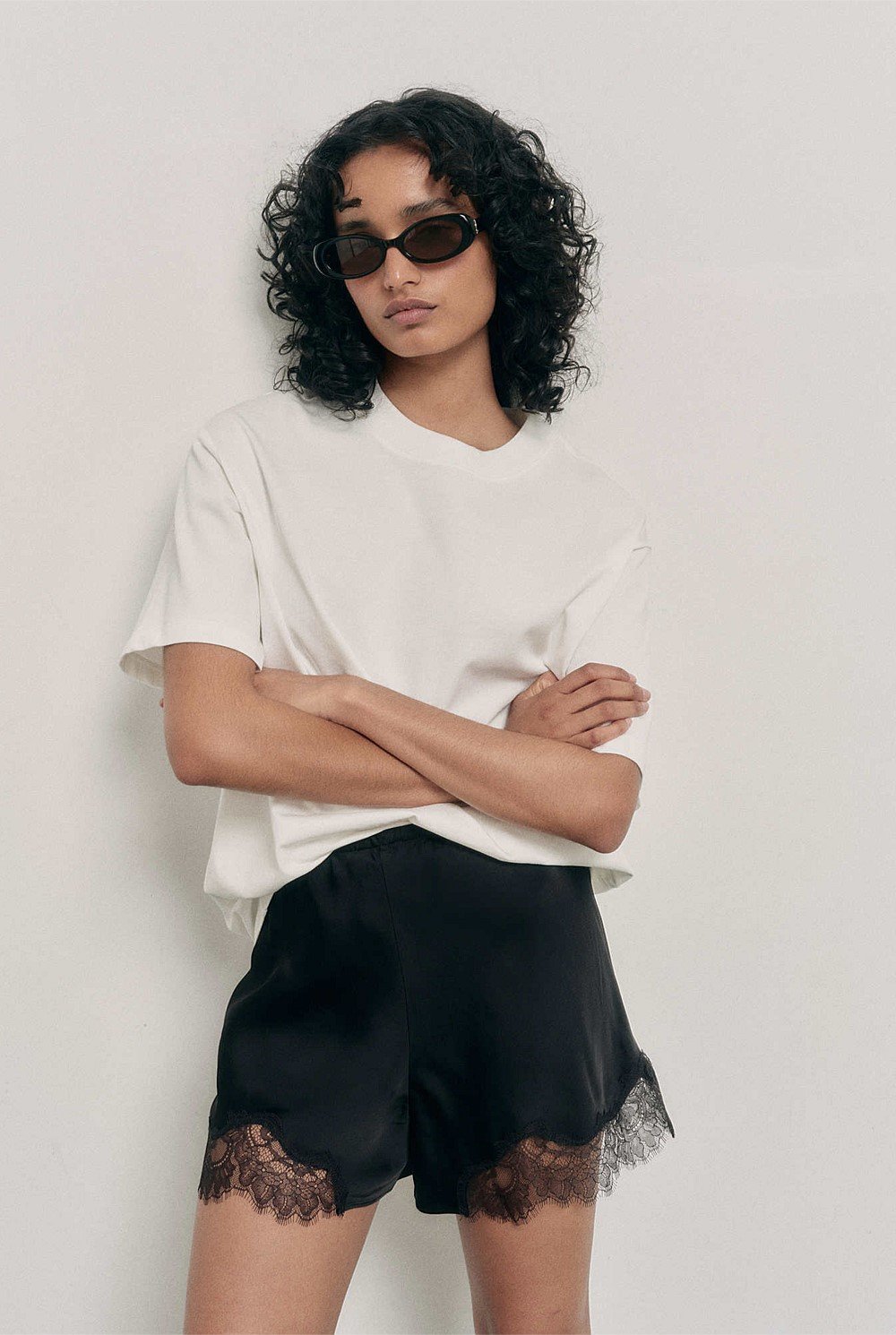 Black Lace Shorts - Women's Elasticated Shorts | Witchery