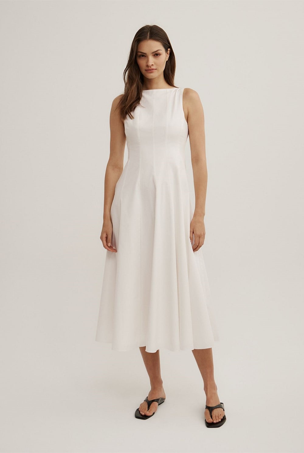 sachin and babi light blue dress White Midi Dresses