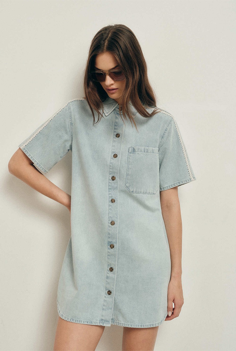 denim dress witchery Witchery A Line Denim Dress