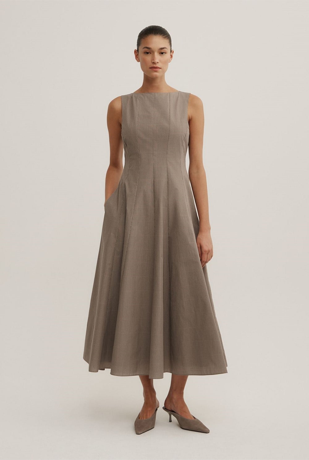 witchery brown dress Raye One Shoulder Dress in Chocolate Brown