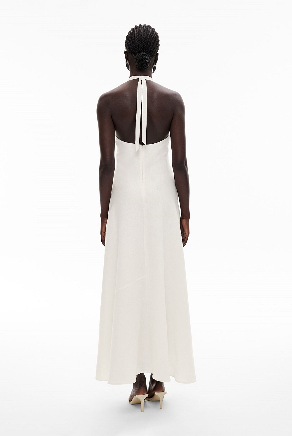lavender halter neck dress Genie Slinky Halter Midi Dress - Lilac main image 1
