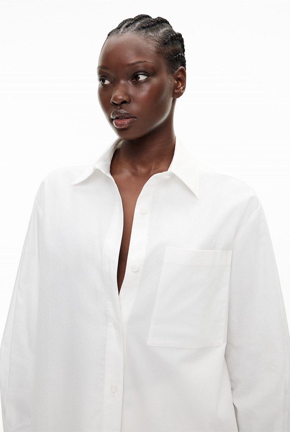 Fresh White Cotton Oxford Shirt Women's Cotton Shirts Witchery
