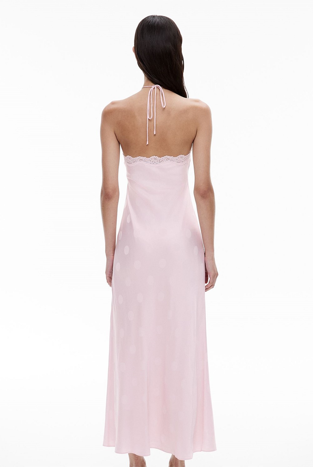 Blush Spot Spot Halter Dress - Women's Midi Dresses | Witchery